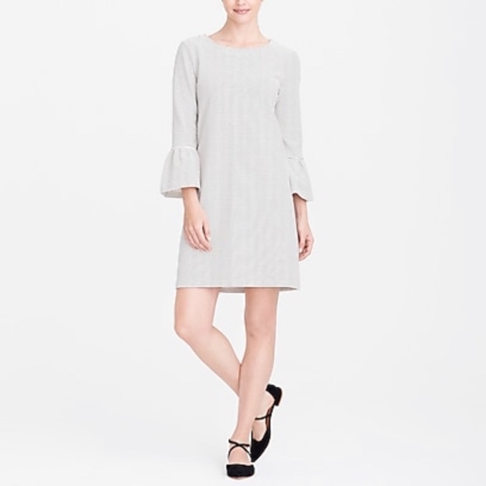 JCrew dress with bell sleeves